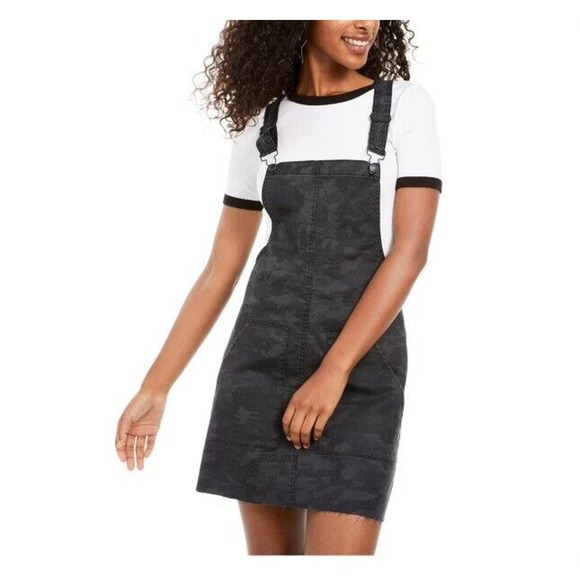 Vanilla Star Dresses & Skirts - Vanilla Star Juniors' Printed Raw-Hem Camo Skirtall Black Size 1